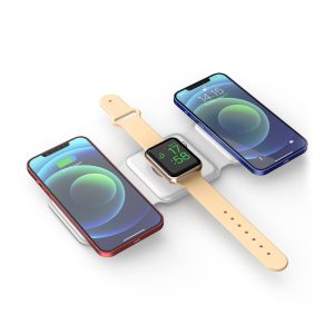 WiWU Power Air 3 in 1 Magnets 15W Wireless Charger for iWatch iPhone AirPods